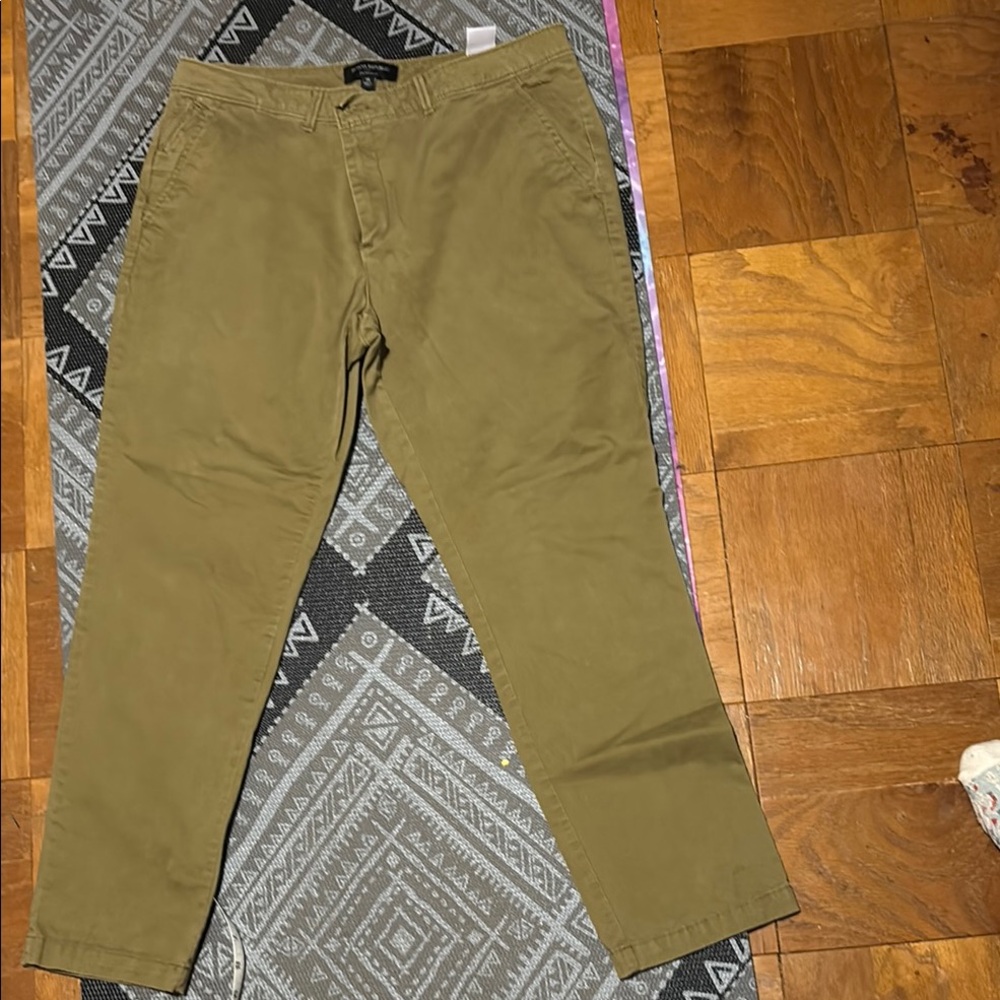 Banana Republic Caper Green Girlfriend Women's Pants Sz 14